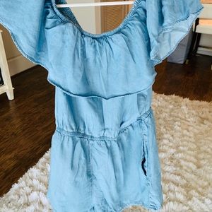 Blue jean romper size L
